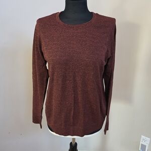 Lululemon Maroon Perforated Top